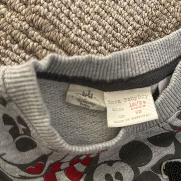 Mickey Mouse baby crew neck with beaded M - Picture 2 of 3